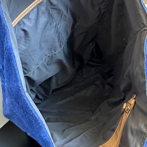 Kelsi Dagger Genuine Leather Royal Blue Tote Bag shoulder purse soft luxurious - Picture 9 of 10